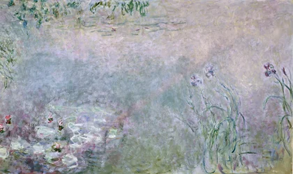 Waterlilies (detail of upper section)